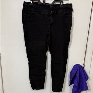Lane Bryant Black Skinny High-Rise Jeans